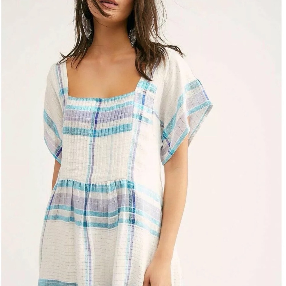 NWOT Free People sz XS Barcelona shimmery kimono - Picture 2 of 6